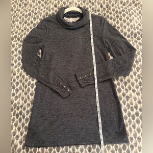 LOFT Tunic Sweater with Cowl Neck NWT Heather Gray